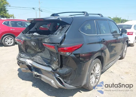2022 Toyota Highlander Platinum from USA, damaged, VIN 5TDFZRBH7NS225169